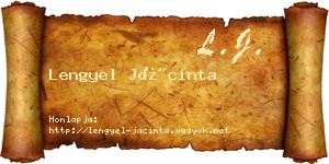 Lengyel Jácinta névjegykártya